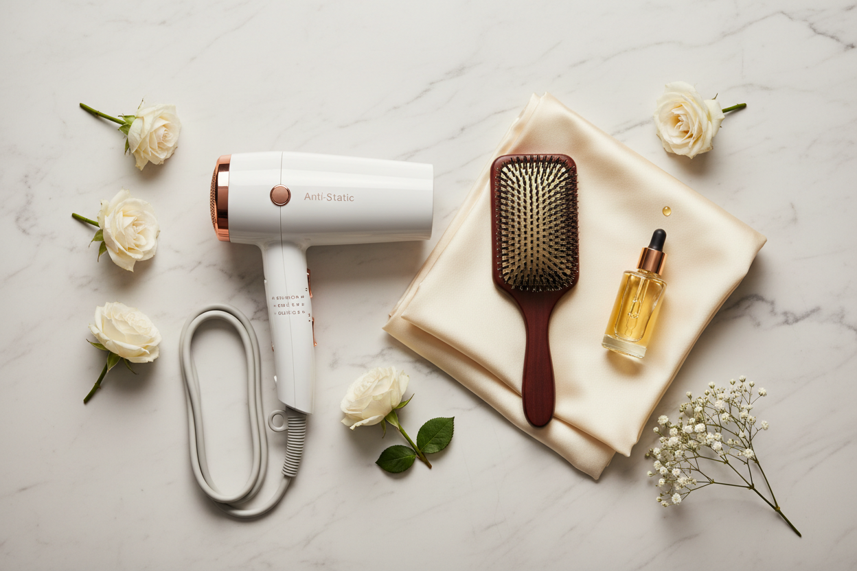 Anti-Static Hair Routine