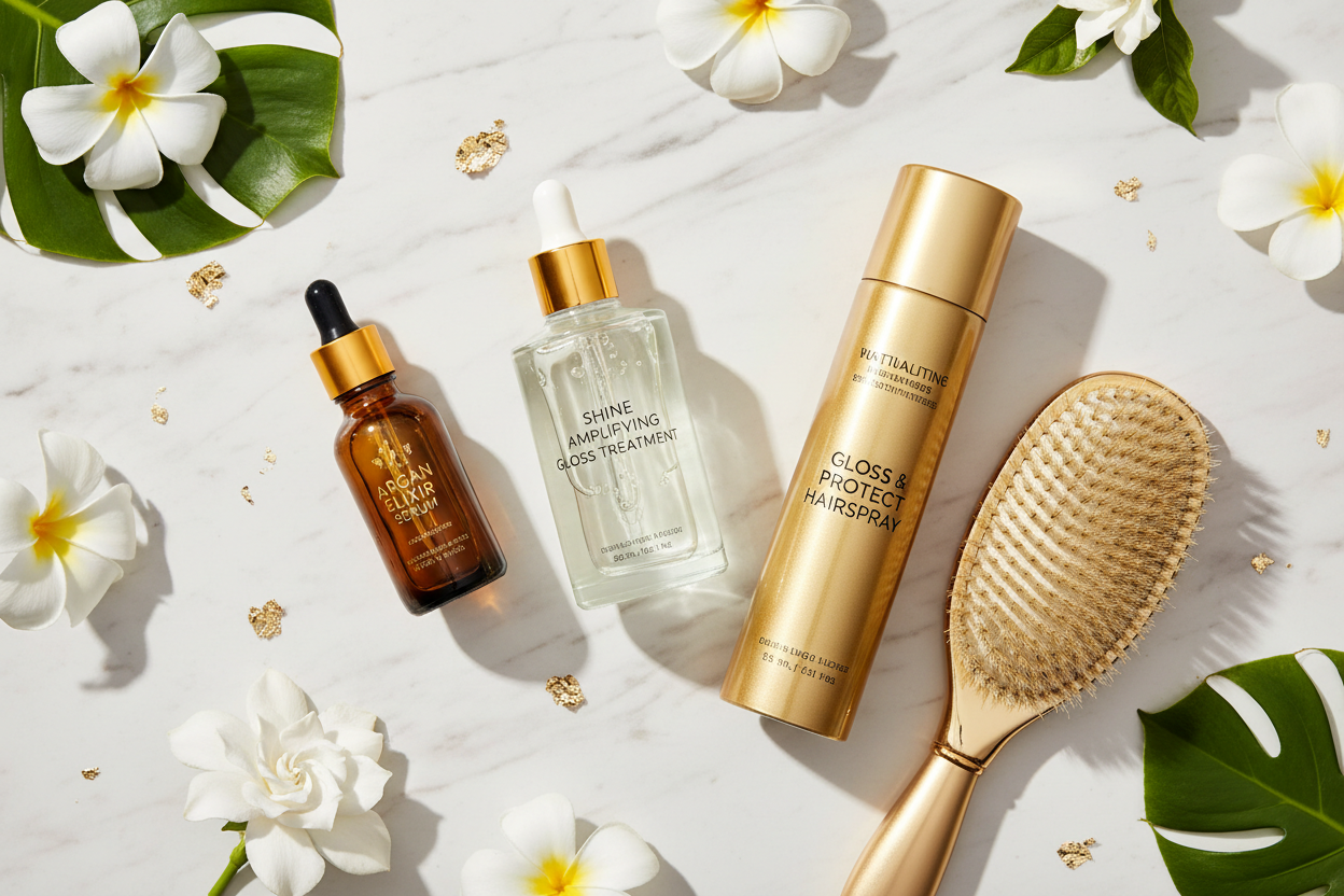 Glossy Summer Hair Routine