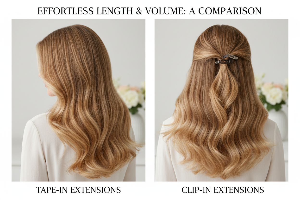 Tape-In vs Clip-In Extensions: Which Is Better for You?
