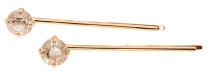 L. Erickson Little Gem Bobby Pin Pair - Golden Shadow/Gold