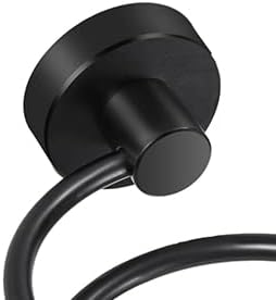YUET Hair Dryer Holder Hairdryer Station Wall Mounted Stand Hanger Rack Blow Spiral Aluminum Construction Black Painted Shelf Storage for Bathroom Shower Room