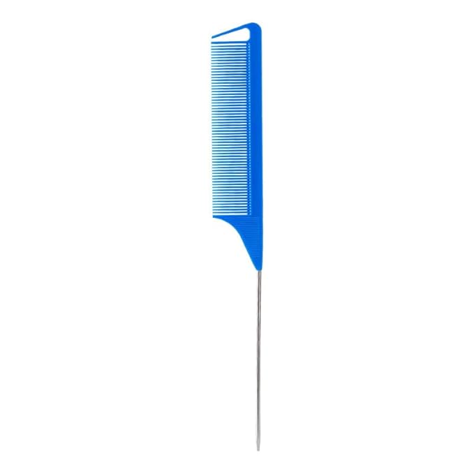 10PCS Highlighting Comb Rat Tail Comb for Parting Blue