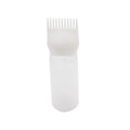 Hair Oil Applicator,Root Comb Applicator Bottle, Hair Dye Bottle 160ML Shampoo Bottle Hair Comb Applicator Bottle Brush Bottle for Hair Dyeing Tool White
