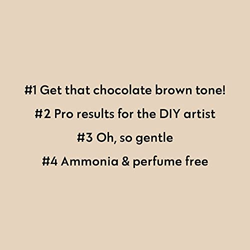 Four Reasons Original Takeaway Color - Brownie – 5.35 Deep Warm Brown - Demi-Permanent Hair Color - Ammonia-Free and Fragrance-Free Hair Dye - 100% Vegan & Cruelty Free