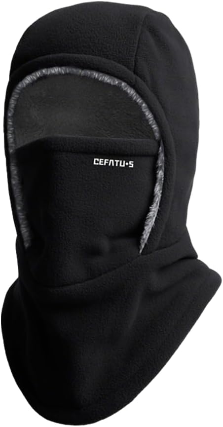 Unisex Windproof and Warm Balaclava, Winter Warm Neck Mask Ear Covering Balaclava Hat for Skiing,Motorcycle