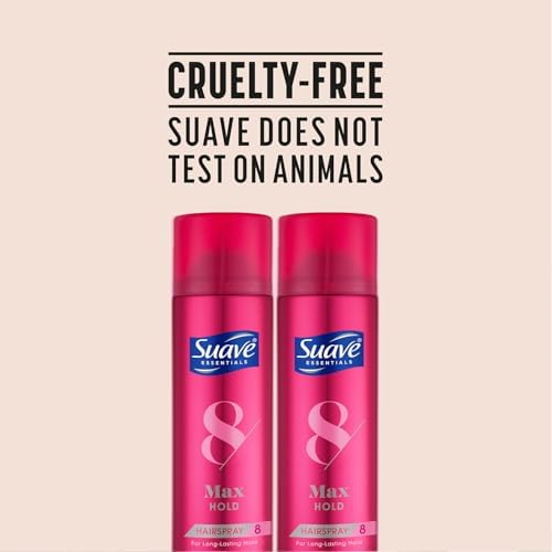 Suave+ Hairspray, Max Hold Bundle – Scented + Unscented Hairspray, 11 Oz Ea (4 Piece Set)