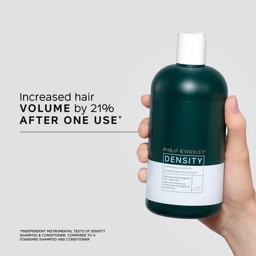 PHILIP KINGSLEY | Density Thickening Shampoo | For Fine, Fragile Hair and Hair Loss | Fine, Fragile Hair Thickener and Strengthener | Helps Volumize and Strengthen Hair | 6.76oz