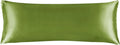 BEDELITE Satin Body Pillow Cover, Super Soft and Cooling Body Pillow Pillowcase for Hair and Skin, Breathable Silky Full Long Pillowcase Cover(20"x54", Cedar Green)