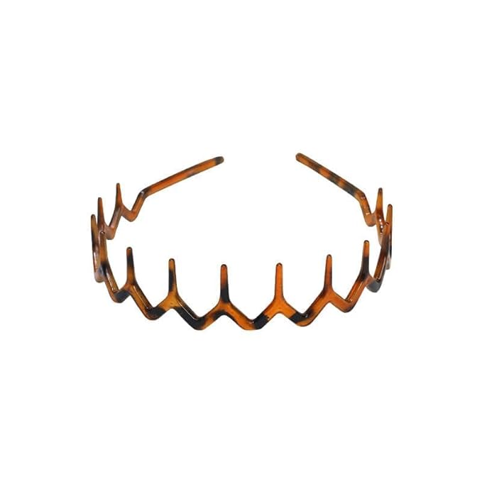 4Pcs Zigzag Headband Headband with Teeth Tooth for Women Girls Plastic Wavy Comb Zig Zag Black Plastic Tooth Hair Comb Hair Accessories