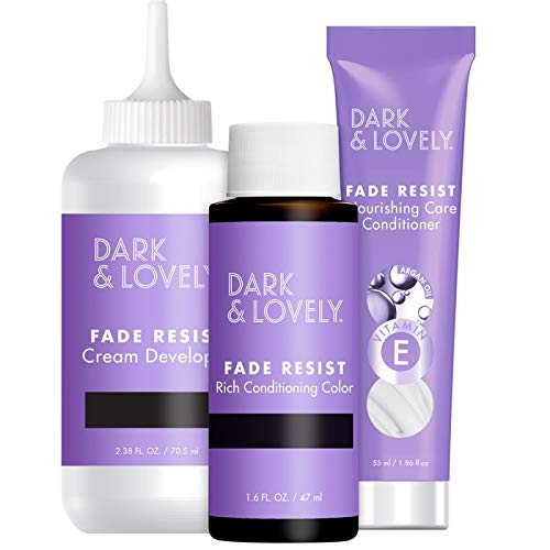 SoftSheen-Carson Dark and Lovely Fade Resist Rich Conditioning Hair Color, Permanent Hair Color, Up To 100 percent Gray Coverage, Brilliant Shine with Argan Oil and Vitamin E, Rich Auburn