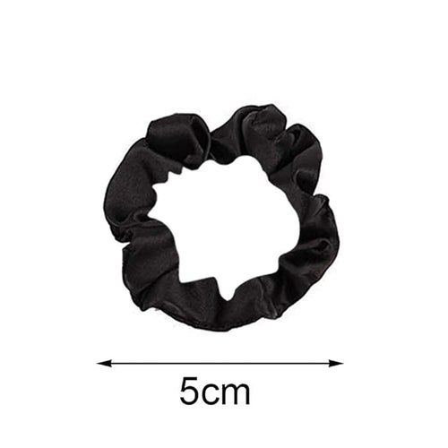 12Pcs Satin Hair Scrunchies, Black Scrunchies Hair Ties Elastic Hair Bands Ponytail Holder Hair Accessories Valentines Day Gifts for Wife