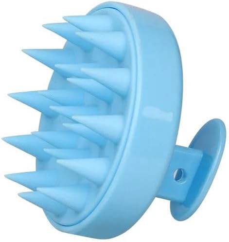 Silicone Scalp Massager for Hair Growth – Shampoo Brush for Shower, Dandruff & Dry Scalp Relief – Soft Silicone Hair Scrubber Beige