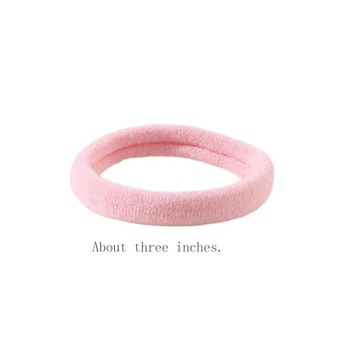 100 Pcs Hair Ties No Damage Elastic Hair Bands for Women Girls, Soft Ponytail Holders for Thick and Thin Hair, Bulk Pack Seamless Hair Accessories