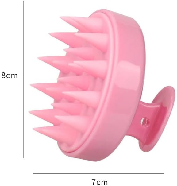 Silicone Scalp Massager for Hair Growth – Shampoo Brush for Shower, Dandruff & Dry Scalp Relief – Soft Silicone Hair Scrubber White