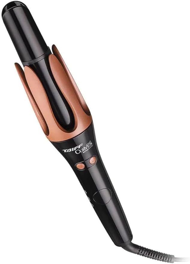 Taiff Automatic Curling Iron 1.25 Inch | Rotating Curling Wand with Turbo Ion Technology | Dual Voltage Hair Curler | Digital Ionic Curling Iron with 3 Heat Settings for Smooth Frizz-Free Curls