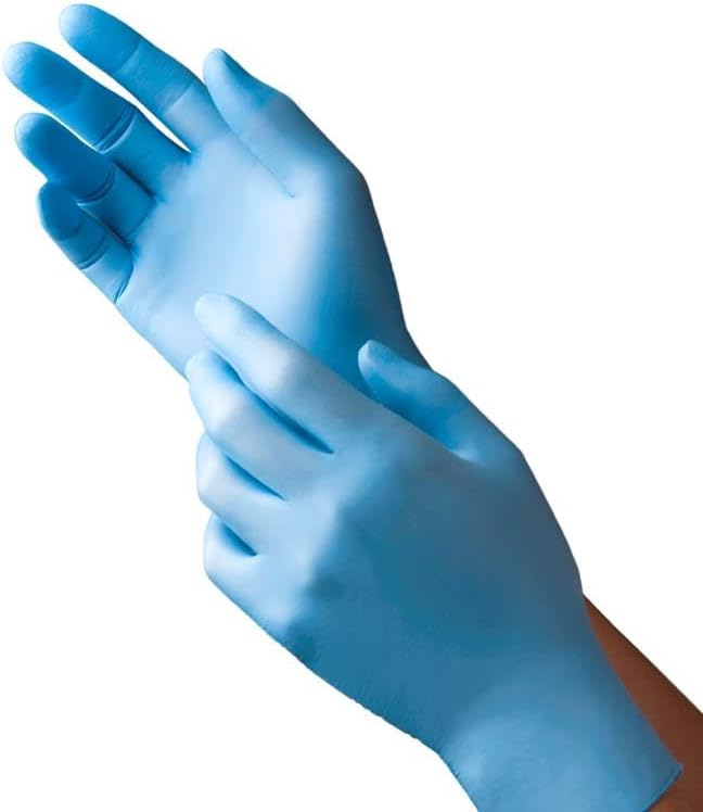 TRONEX XS - 2XL Nitrile Glove, Examination, Fingertip-Textured, Powder-Free, Blue