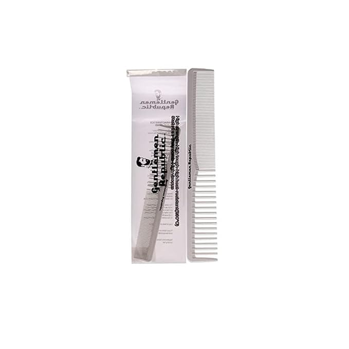 Gentlemen Republic Cutting Comb Men 1 Pc (I0110209) – Made with Carbon Ceramic Material, Lightweight Anti-Slide, Heat Resistant Up to 230°C / 450°F for Professionals & Stylist