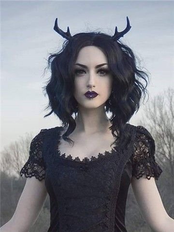 IMSTYLE Short Lace Front Wig Black Synthetic Wig Short Bob Wigs for Women Natural Wavy for Cosplay and Drag Queen