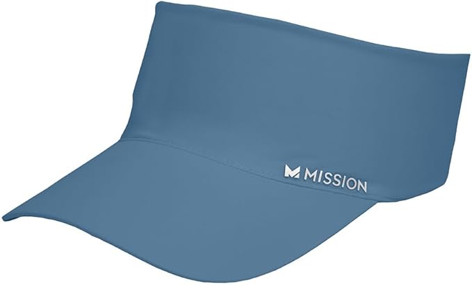 MISSION Cooling Stretchy Visor - Unisex Visor Hat for Men and Women, No Slip Band, UPF 50 Sun Protection Visor
