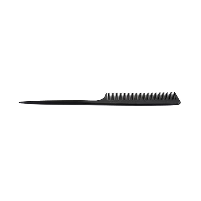 3-Piece Hair Comb Set: Fine Tooth, Root & Teasing Comb for Men & Women - Barbers Styling Tool (Black)