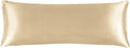 BEDELITE Satin Body Pillow Cover, Super Soft and Cooling Body Pillow Pillowcase for Hair and Skin, Breathable Silky Full Long Pillowcase Cover(20"x54", Champagne)