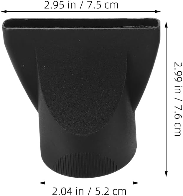 Hair Dryer Nozzle Replacement Universal Attachment Flat Plastic Concentrator Blow Dryer Attachment Hair Dryers Accessories for Outer Diameter 4.5 cm to 4.6 cm
