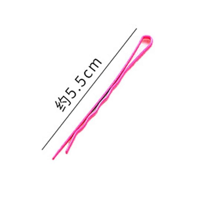 WHITEBRIDGE 50pcs Simple Colorful Rainbow Hair Bobby Pins Metallic Barrettes Hair Clips for Women Girls - Metallic Gradient Colorful Shiny Hairpins Bobby Pins Set