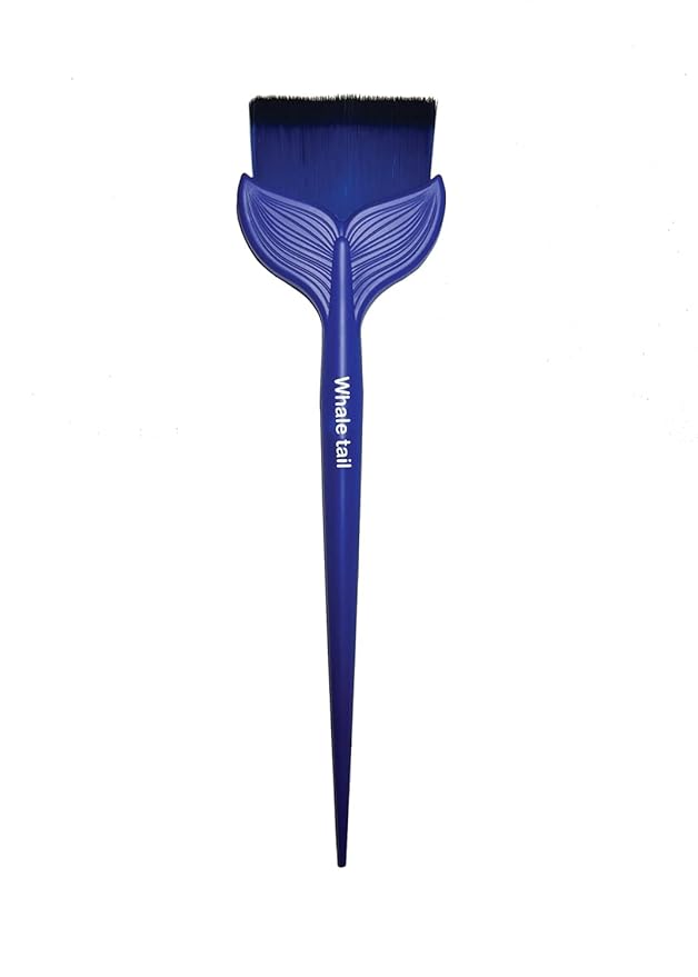 Ellie Luckcci Multipurpose Hair Dye Brush - Whale Tail Zen Brush for Hair Color, Face Mask & Body Lotion Application, Salon Quality Beauty Tool