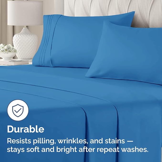Queen Pillow Cases Set of 2 - Ultra Soft Hotel Quality Pillowcase Covers - Comfy, Cozy & Wrinkle Free - Shrink, Stain & Fade Resistant - Machine Washable Pillow Protectors - 2 Piece Set - Royal Blue