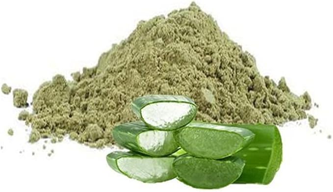 Organic Aloe Vera Leaf Powder | 100g | Natural Hair Growth & Skin Care | Aloe Barbadensis | Vegan Hair Mask & Beauty Treatment