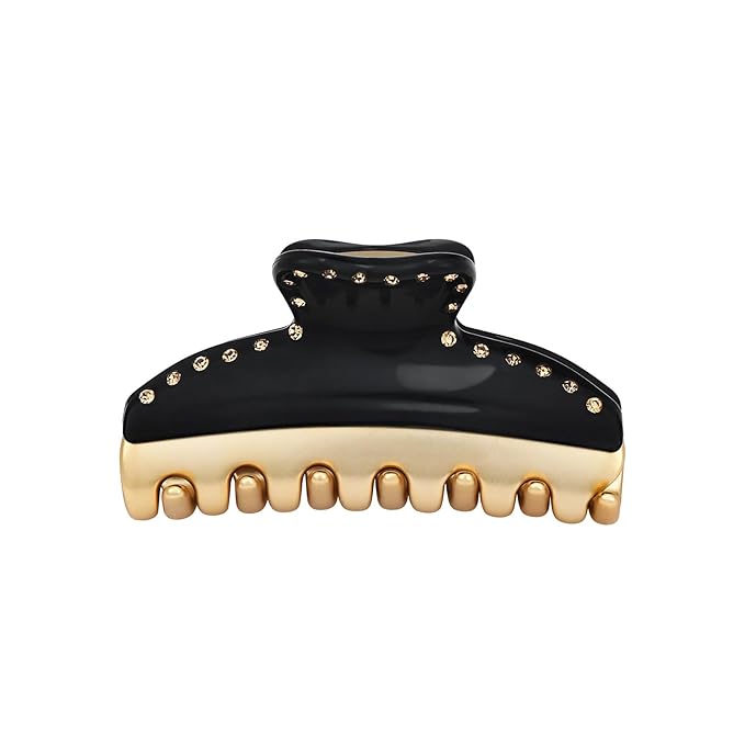 2026 Premium Durable Hair Claw Clip for Women, Original Italian Designed Strong Grip Hair Clips for Normal Fine Thin Hair, No Slip Jaw Clips with Gift Box for Christmas Birthday Girls, 3 Inch Black