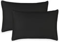 Queen Pillowcases by Pure Bamboo, Genuine 100% Organic Viscose Derived from Bamboo, Luxuriously Soft & Cooling, Double Stitching, Envelope Closure (2 Queen Pillowcases, Black)