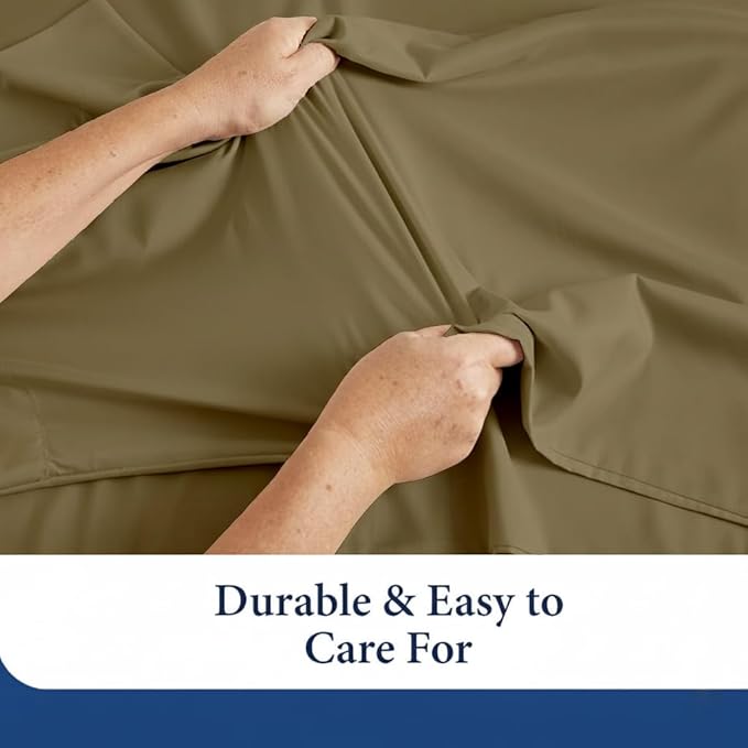 SKY BEDDINGS King Pillowcase Set of 2 - Soft Brushed Microfiber Pillow Cases with Envelope Clouser - Wrinkle-Free, Fade-Resistant Pillow Covers - 20 x 40 Inches, Taupe