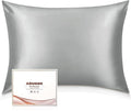 Adubor 100% Silk Pillowcase - Mulberry Silk Pillow Cases, 23 Momme 6A Grade Fibers, Silk Pillow Case for Hair and Skin Health, with Hidden Zipper (Standard 20''×26'', Dark Gray, 1PC)