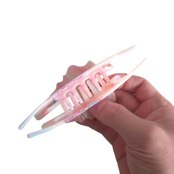 Novelty Sailfish Hair Clips,Cute Acetate Hair Clip,Big Claw Clips for Women,Pink