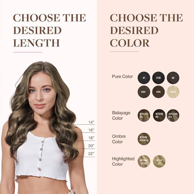 GOO GOO Clip in Hair Extensions Real Human Hair, Remy Human Hair Extensions Clip ins for Women, Natural Human Hair, 18inch 110g 7Pcs, 4/26/4 Balayage Chocolate Brown to Honey Blonde