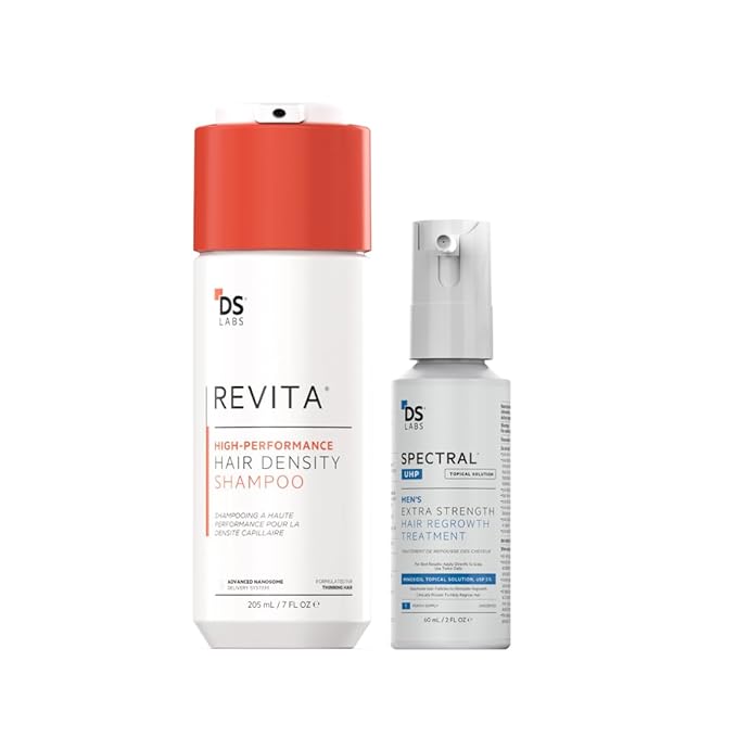 Hair Regrowth Stimulation Kit for Men| Spectral.UHP + Revita Shampoo