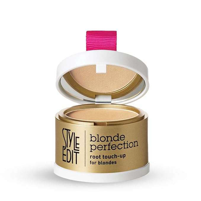 Style Edit Root Touch Up Powder (5 Pack) to Cover Up Dark Roots and Grays Between Salon Visits, Water Resistant, Non-Sticky, Compact And Mess-Free, Medium Blonde Hair Color (Total of 5)