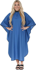 Allegro Combs Cutting Capes Adjustable 46X60 In. One-Size-Fits-All Stainless Steel Snap Buttons