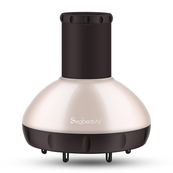 Segbeauty Hair Diffuser with Deep Bowl, Adjustable Air Flow Professional Hair Diffuser Attachment for Curly Wavy Hair, Hairstylist Barber Salon Tool Fitting Most Blow Dryer with 1.57"-1.97" Nozzle