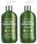 Roycederm Tea Tree Antifungal Shampoo: Folliculitis Shampoo for Dry Scalp, Dandruff, and Itchy Scalp - Medicated Clarifying shampoo with Tea Tree Oil, Paraben & Sulfate Free - 2 Pack