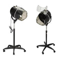 Black,B,Adjustable Hooded Floor Hair Bonnet Dryer, Machine Standing Steamer W/Wheels for Salon Home Sp Professional Hair Salon Equipment
