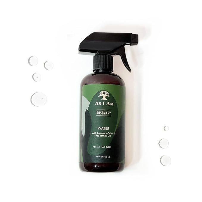 As I Am Rosemary Water 16 oz - Scalp Treatment for Hair Density - with Biotin & Saw Palmetto