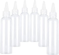 TRENDBOX 4oz / 120ml Plastic Bottle Pointed Mouth Top Cap for Essential Oils, Liquid - 6 Pack