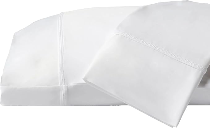 SHEEX Original Performance Cooling Pillowcases, Ultra-Soft Pillowcase Set, 2 Cooling Pillow Covers, King, Bright White