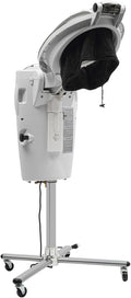Salon Hair Steamer, 12 Color Multi-Function, Standing, O3 Ozone, Adjustable, White