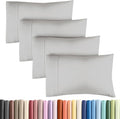 Queen Pillow Cases - 4 Pack - Super Soft Pillowcase Covers - Envelope Enclosure - Hotel Quality Pillow Protectors - Wrinkle Free, Shrink & Stain Resistant - Machine Washable - 20" x 30" (French Grey)
