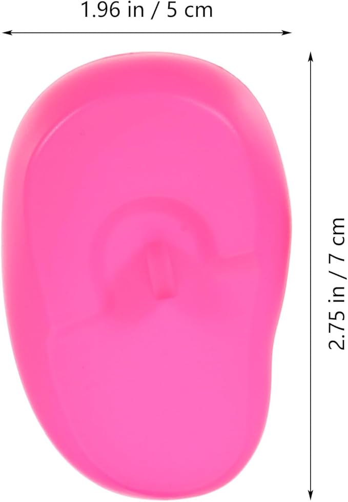 3 Pairs Earmuffs Silicone Ear Dryer Ear Protectors for Hairdressing Hair Perm Dye Highlight