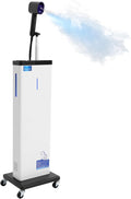 Nano Mist Hair Steamer, 1300W Professional Hair & Scalp Care Machine with 9 Steam Settings, 800ml Tank, Negative Ion & Blue Light Therapy, Rolling Stand for Salon & Home Use, Deep Conditioning, White