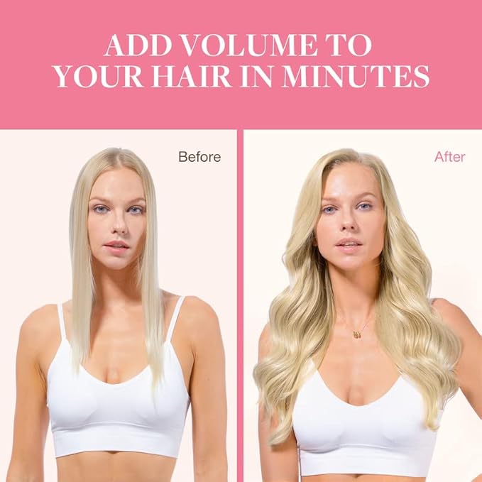 GOO GOO Clip in Hair Extensions Real Human Hair, Remy Human Hair Extensions Clip ins for Women, Natural Human Hair, 18inch 110g 7Pcs, 60A Platinum Blonde
